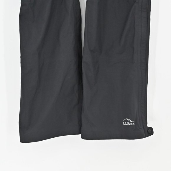 LL BEAN TEK O2 3L Storm Pants Black Waterproof Hiking Rain Womens Size Medium - Picture 4 of 10